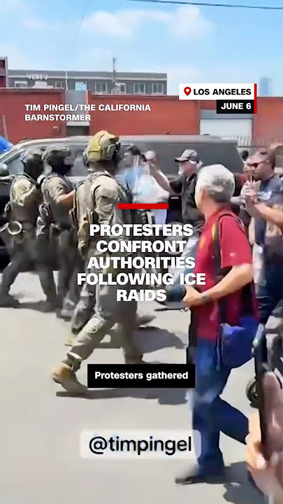 Download lagu Protesters confront authorities following ICE raids in Los Angeles