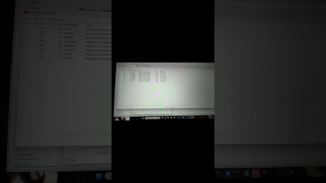 MCA ADBMS Practical  | ETL Process Using Pentaho | SQL Plus