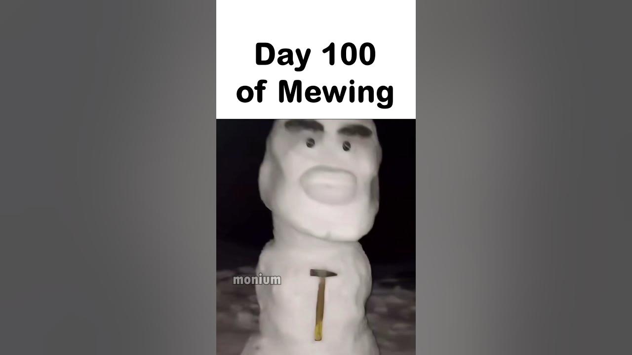 Day 100 of mewing youtube