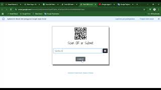 Google Apps Script - WebApp - QR Code SCAN or SUBMIT (Demo 2)