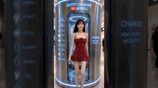 AI Outfit Changer ✨ White Top & Green Skirt to Red Dress