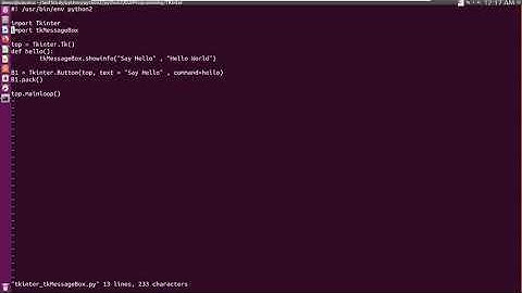 python2 gui tkinter tkMessageBox