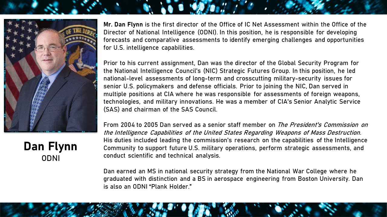 Introductions by ICSB's Joseph Czika and ODNI's Dan Flynn