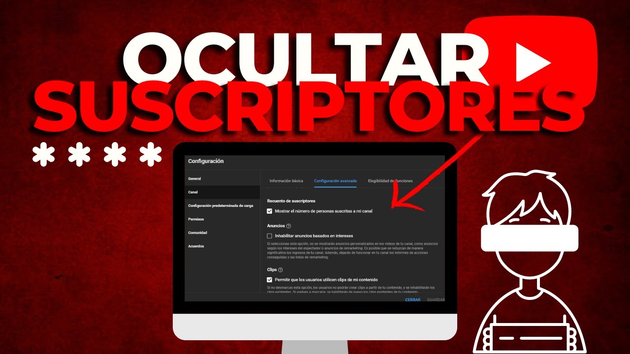 Como Ocultar mis Suscriptores en YOUTUBE 2022