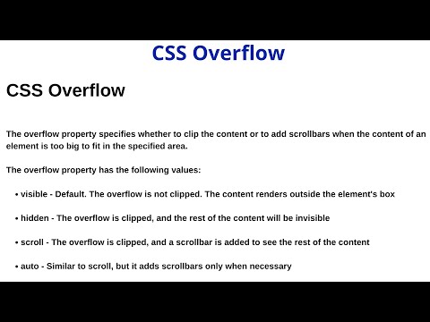 CSS Overflow | CSS Overflow Property | Visible | Hidden | Scroll | Overflow-x | Overflow-y #85
