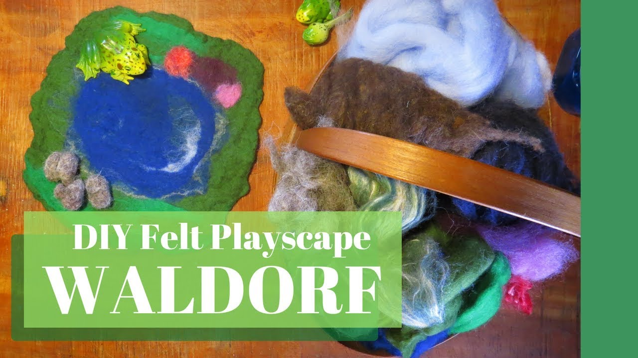 Wet Felt a Waldorf Wool Playmat