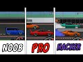 Pixel Car Racer - NOOB VS PRO VS HACKER