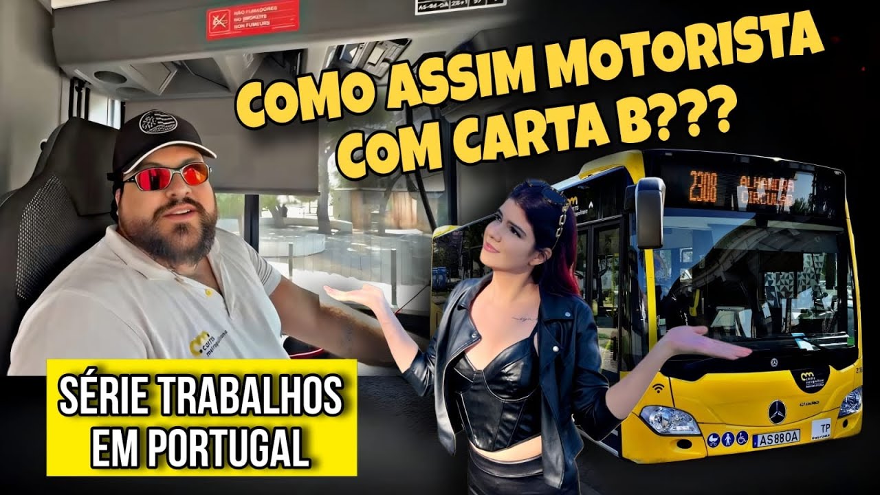 SÉRIE: trabalhos em portugal. 🇵🇹 Ele entrou empresa com carta B e hoje pilota um busão em Portugal