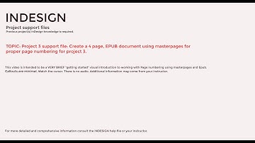 INDESIGN -- Project support file: EPUB and Parent page/page numbering