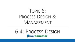 Celebrity BCOR 360 Topic 06.4 - Process Design Profile