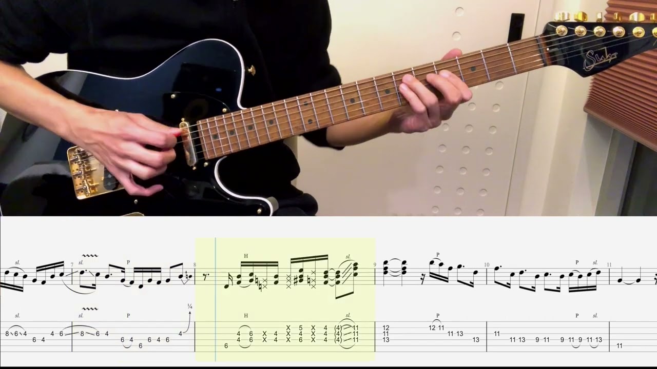 Pop Jam in G#m Key (With Guitar Tab) |Fm9 Guitar Tone - YouTube