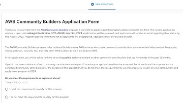 The Summer 2023 AWS Community Builders Application Window Is Open!