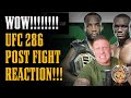 UFC 286 JOF REACTION POST SHOW