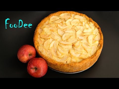 Видео рецепт Яблочный пирог со сметанной заливкой (очень вкусный)