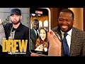 50 Cent and Drew Record a Special Video Message for Rapper Eminem