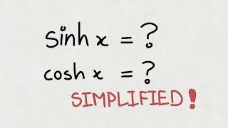 Hyperbolic Functions: A Minimalist Derivation & Proof Hyperbolic Functions A Minimalist Derivation Proof