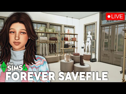 I Built A FUNCTIONAL CLOTHING STORE For The Girlies In My Sims 4 Forever Savefile 