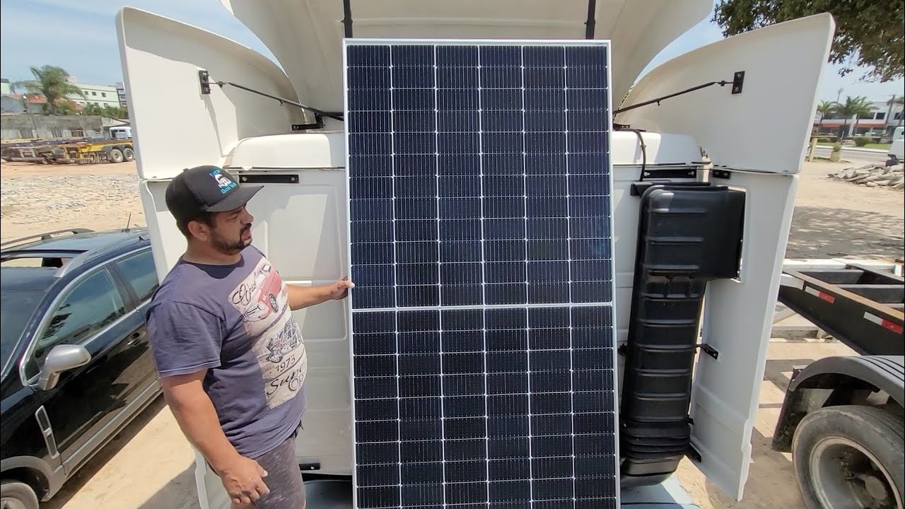chegou a placa solar bora lá instalar - YouTube