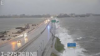 Hurricane Idalia: Water moves over Tampa, Florida bridge