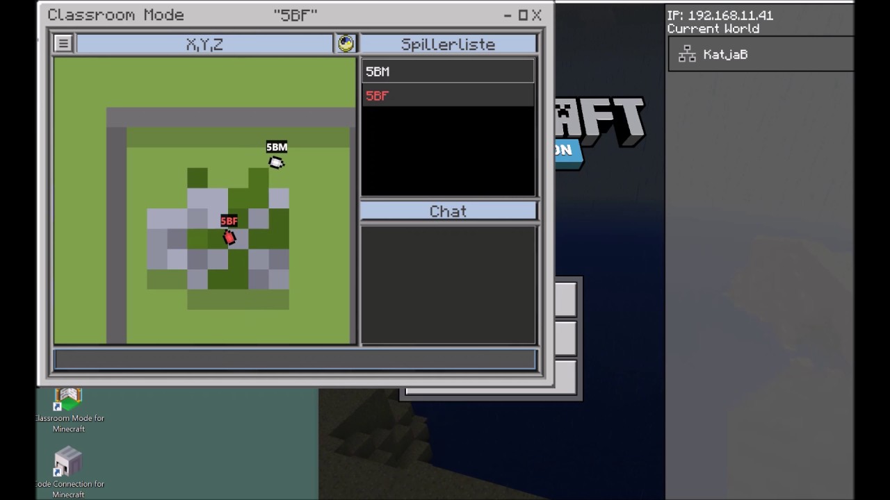 Connecting Classroom Mode for Minecraft 