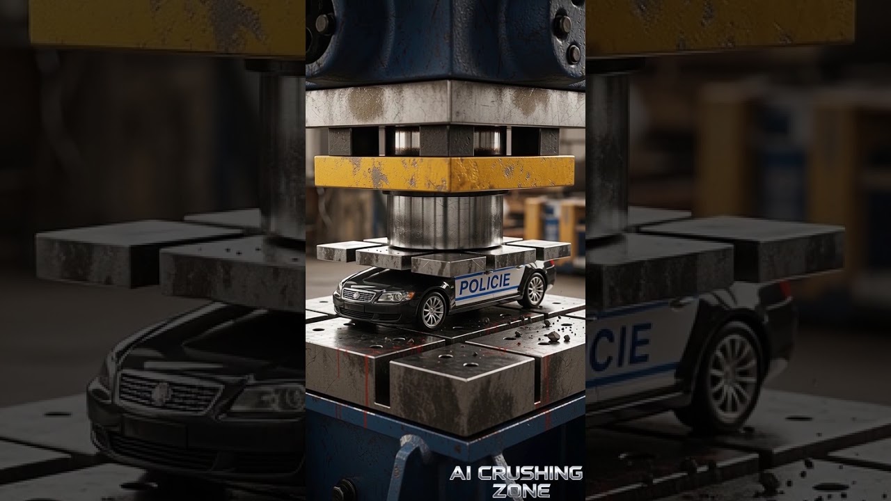 🔥 Crushing PARTY POPPER 🎉, POLICE CAR 🚓 & TRACTOR 🚜 Under Hydraulic Press! | Satisfying Crush 🔥 