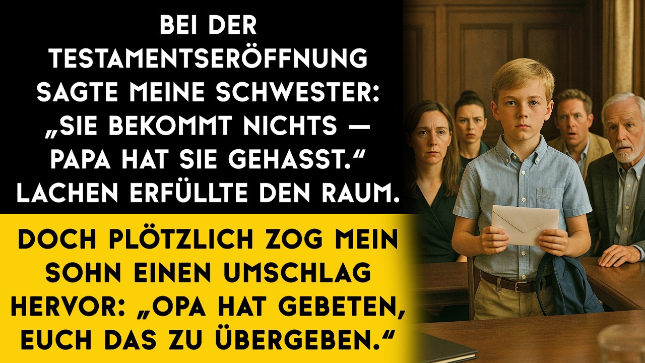 Mein Vater hat mir alles genommen… Bis sein Enkel einen weißen Umschlag aus dem Rucksack holte