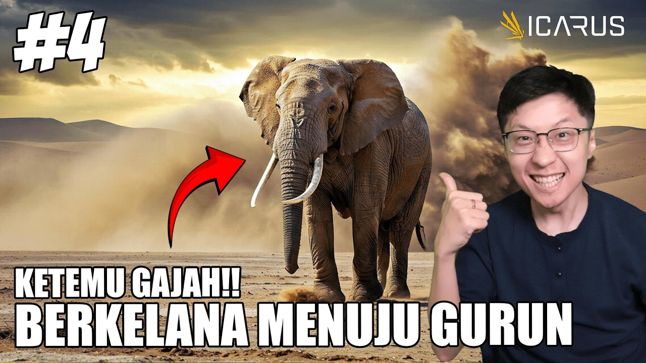 Berkelana Ke GURUN! Ketemu GAJAH & Makhluk BUAS GA KARUANN!! - Icarus Open World Indonesia - Part 4