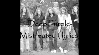 Deep Purple-Mistreated lyrics chords