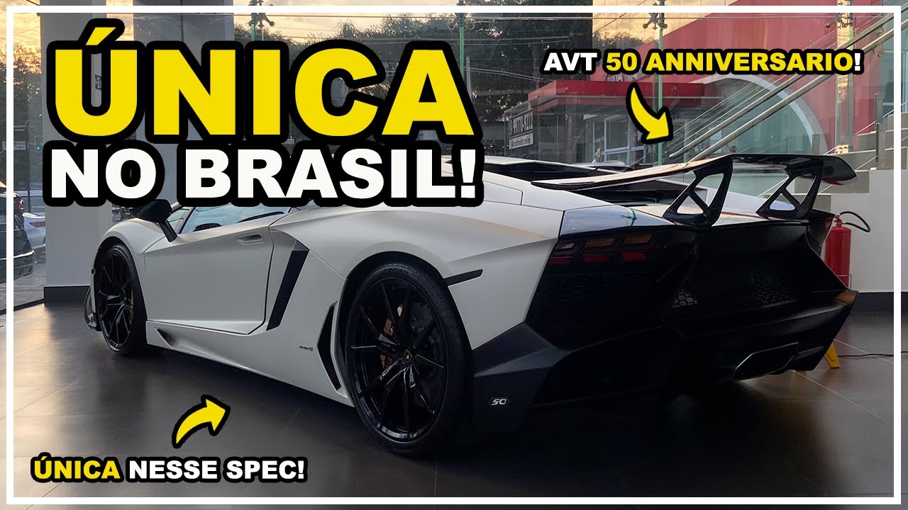A única LAMBORGHINI AVENTADOR com kit 50 Anniversario do BRASIL