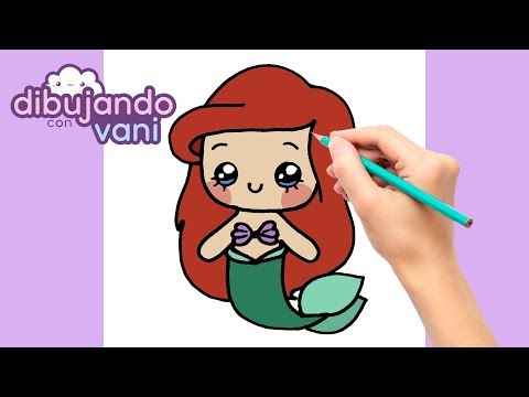Video: Cómo Dibujar Una Sirenita