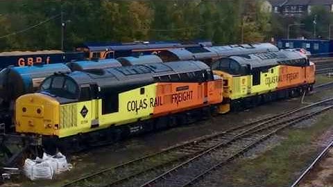 The view over Tonbridge West Yard (Featuring 37