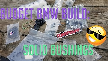 Budget E36 build: Condor speed shop bushings!!! Solidifying the rear end!