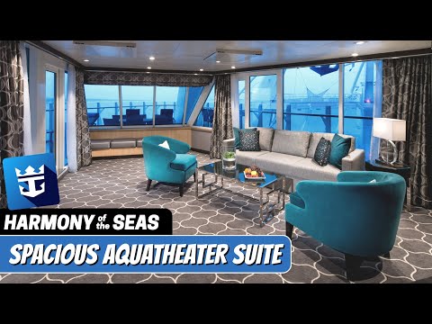 Harmony of the Seas Spacious AquaTheater Suite, 2 Bedrooms (A1) walkthrough tour