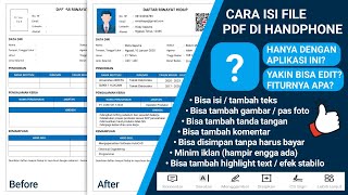 HOW TO FILL IN A PDF FILE/FORM ON A MOBILE PHONE