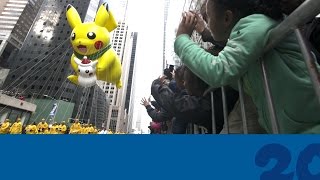 Celebrate #Pokemon20 with the Pikachu Balloon at the 2016 Macy's Thanksgiving Day Parade!