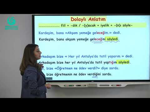 B2 - Dolaylı Anlatım