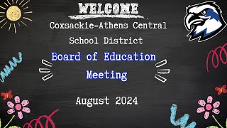 BOE Meeting Aug 2024