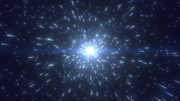 Outer Space Sparkle Stars Travel at Supernova Explosion Light Speed 4K Video Effects HD Background