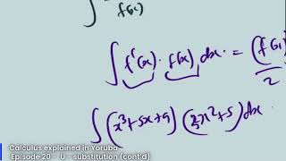 Episode 20 - U-substitution method (cont'd)