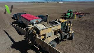 Spreading Fertilizer for Potatoes | Spring Planting | Farming 2020 - [4K] - @Teton, Idaho