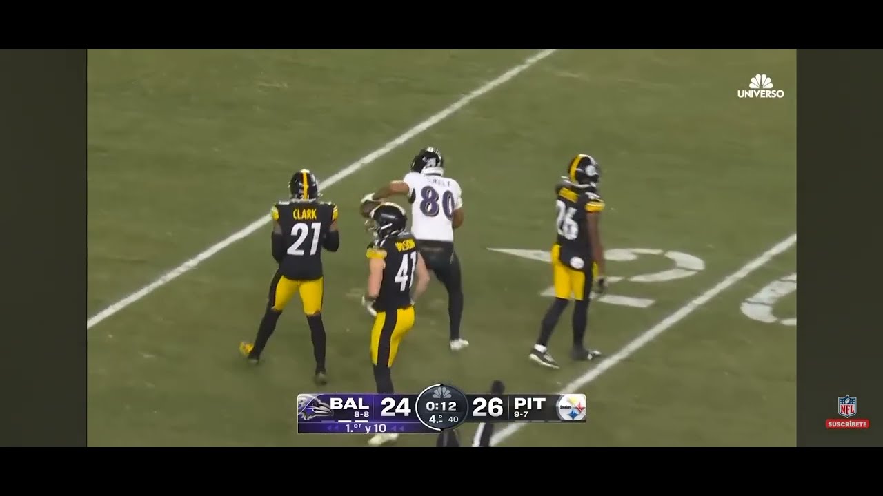 NFL Steelers Vs Ravens ¡ Que final !