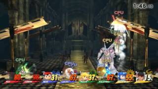 Super Smash Bros Wii U 8-Player Team Battle Roy & Corrin