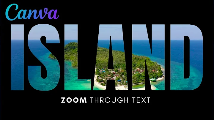 Zoom Through Text Intro in Canva