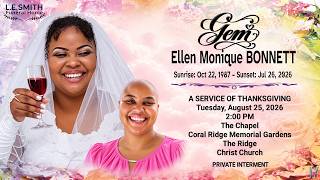 A Service of Thanksgiving for the Life of Gem Bonnett News