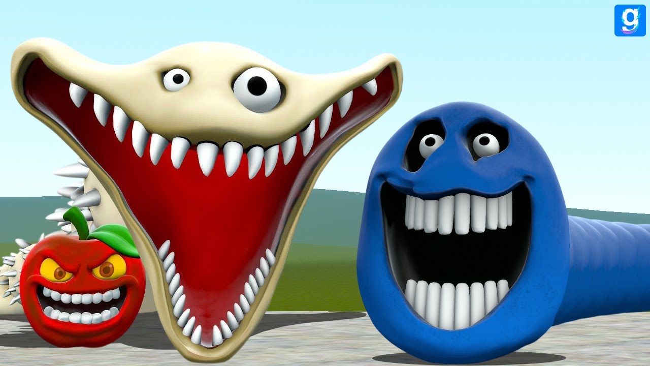 I FOUND NEW ROBLOX HUNGRY WORM AND SNAKE In Gmod!