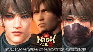 Nioh 3 Ryu Hayabusa Character Creation Guide 🥷 