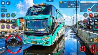 Bus Simulator Indonesia | Nyetir Mod Bus Rehan Pariwisata Full Strobo Jernih di Jalan Basah Surabaya screenshot 4