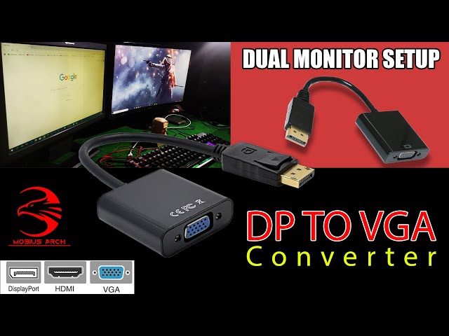 DP TO VGA Converter | Unboxing | Dual Monitor Setup | Mobius Arch 🔥🔥