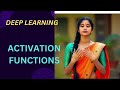 Master Activation Functions in Deep Learning: Sigmoid, ReLU, Softmax &amp; More Explained!