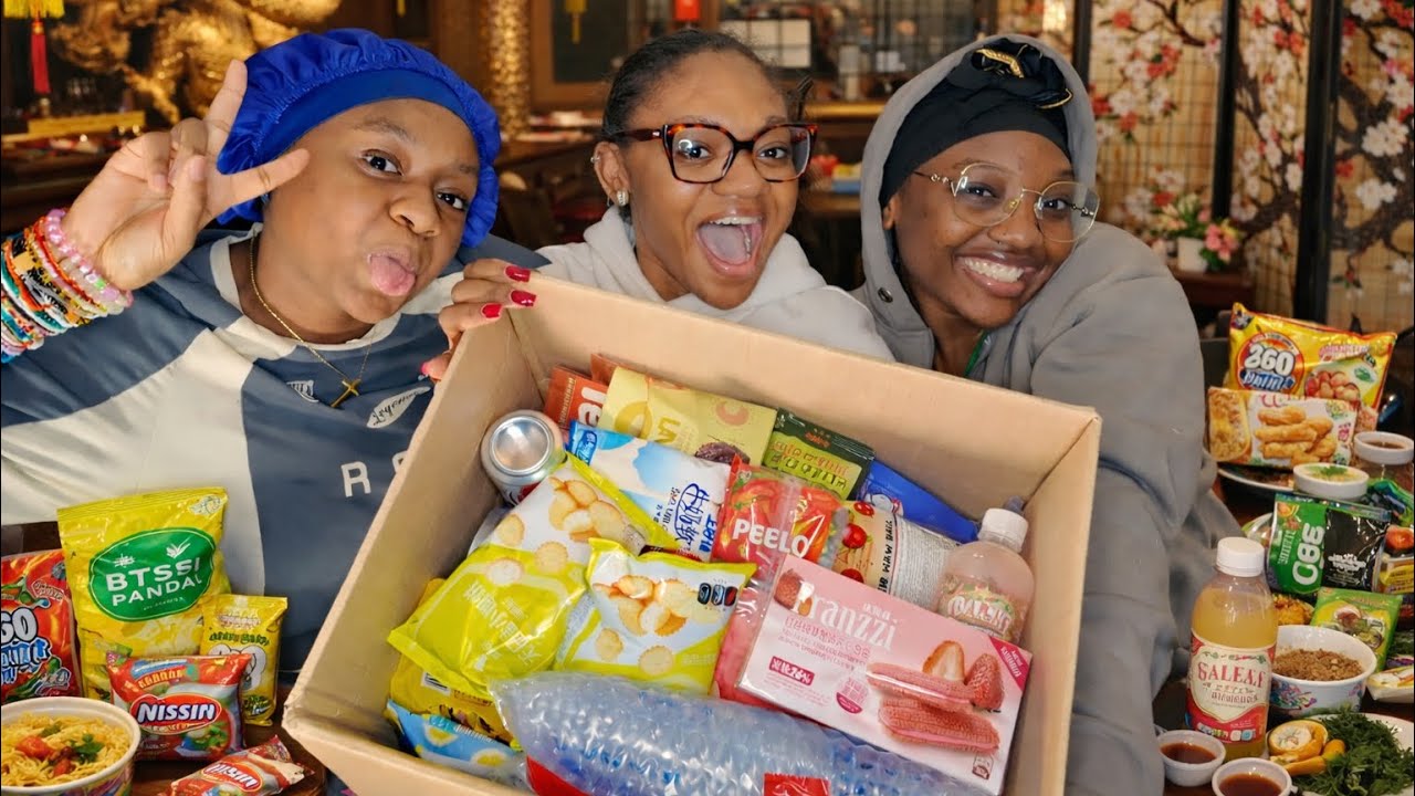 XMAS EP 5 : Je teste des snacks asiatique avec mes sœurs !!￼ une vidéo comme à l’ancienne ￼ft Joybuy